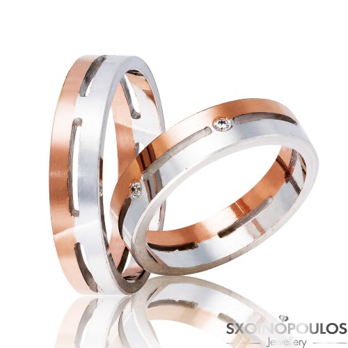 Βέρες Γάμου DR6 (5.00mm) , Χρυσές 14Κ , Ζευγάρι . 